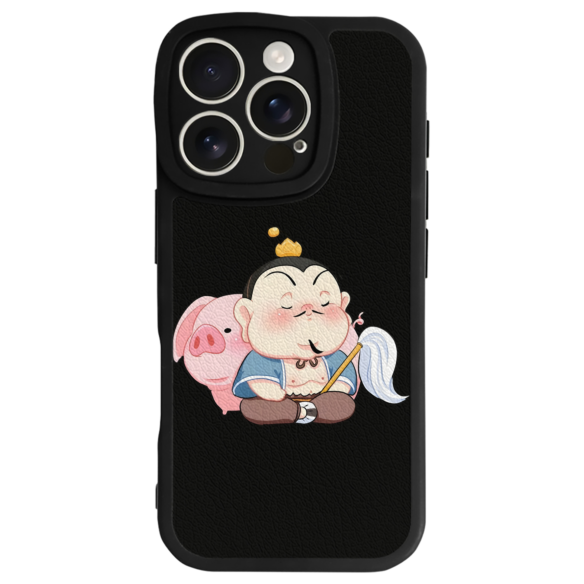 （画像用） Ne Zha 2 ナタ 魔童の大暴れ 【iPhone 16シリーズ対応】シリコンスマホケース（レザー調） 材質：シリコン